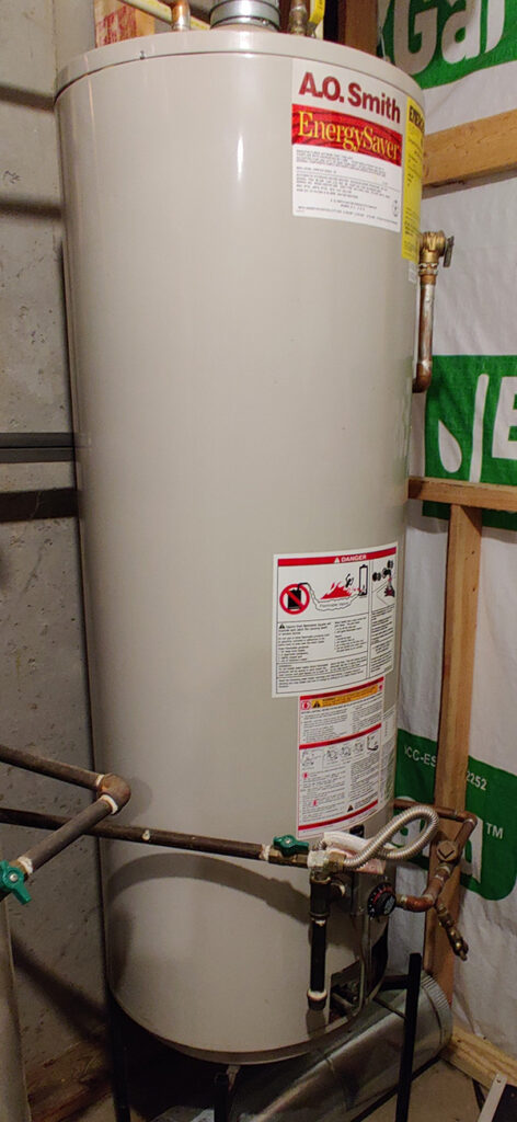 A.O. Smith water heater in Cumming, GA (20 years old)