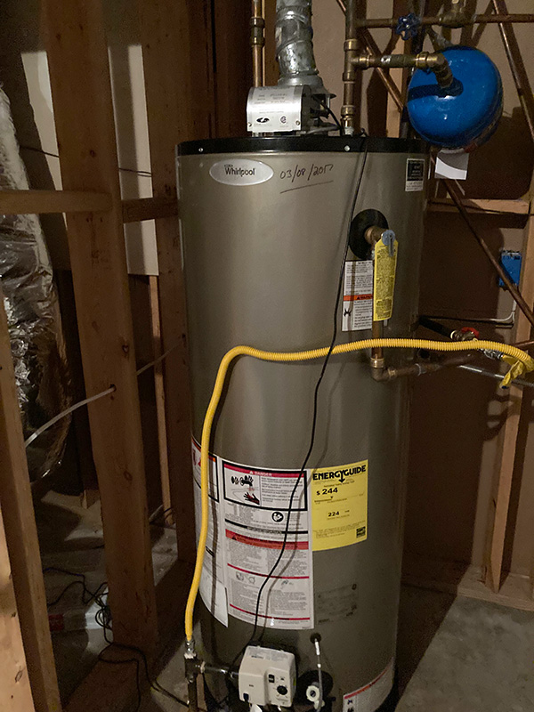 Whirlpool water heater in Duluth, GA (6 years old)