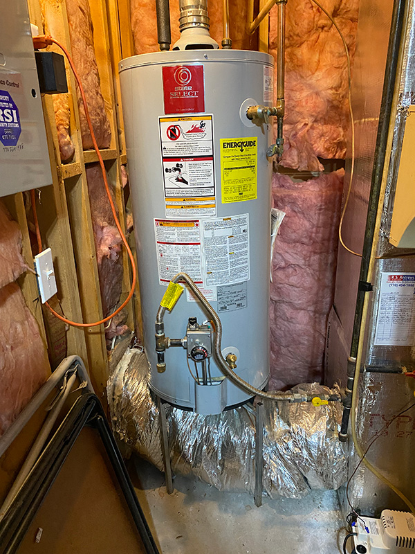 State Select water heater in Lawrenceville, GA (21 years old)