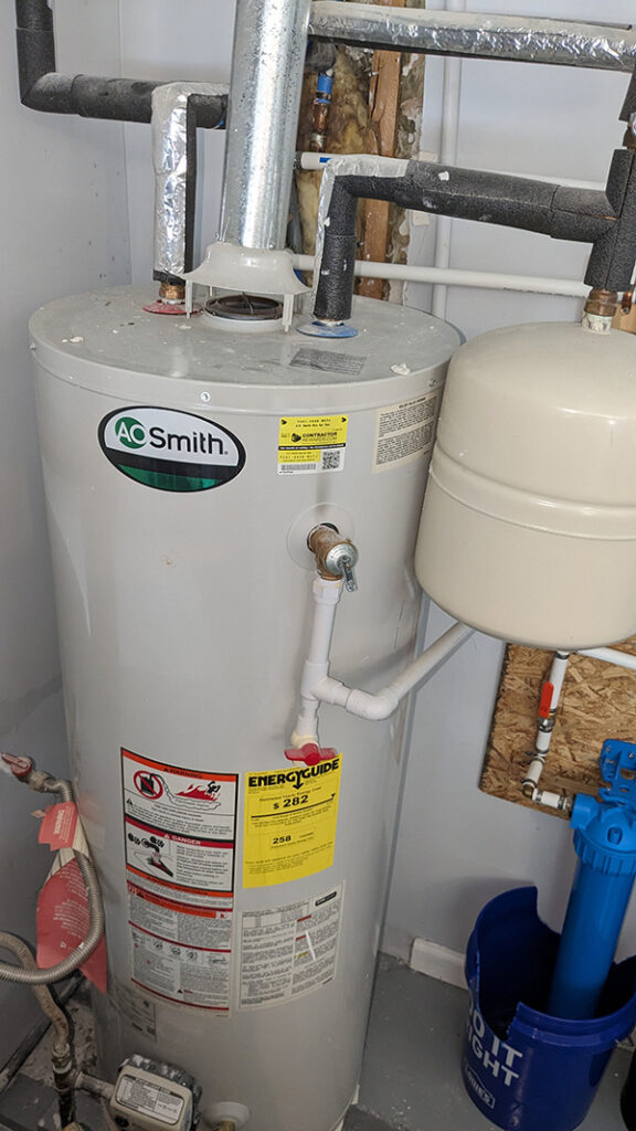 A.O. Smith water heater in Suwanee, GA (10 years old)