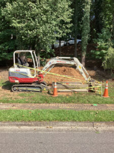 Aaron Plumbing performs a sewer line repair in Roswell GA while prioritizing safety