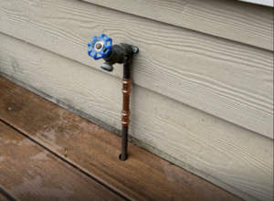 winterize your plumbing and HVAC to avoid burst pipe repairs like this one