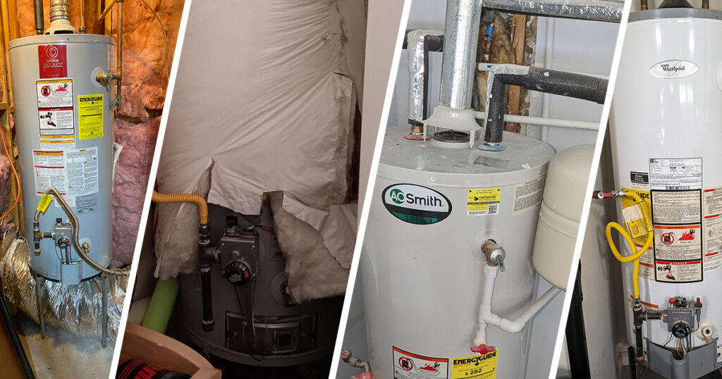 Water heaters from our water heater give away contest