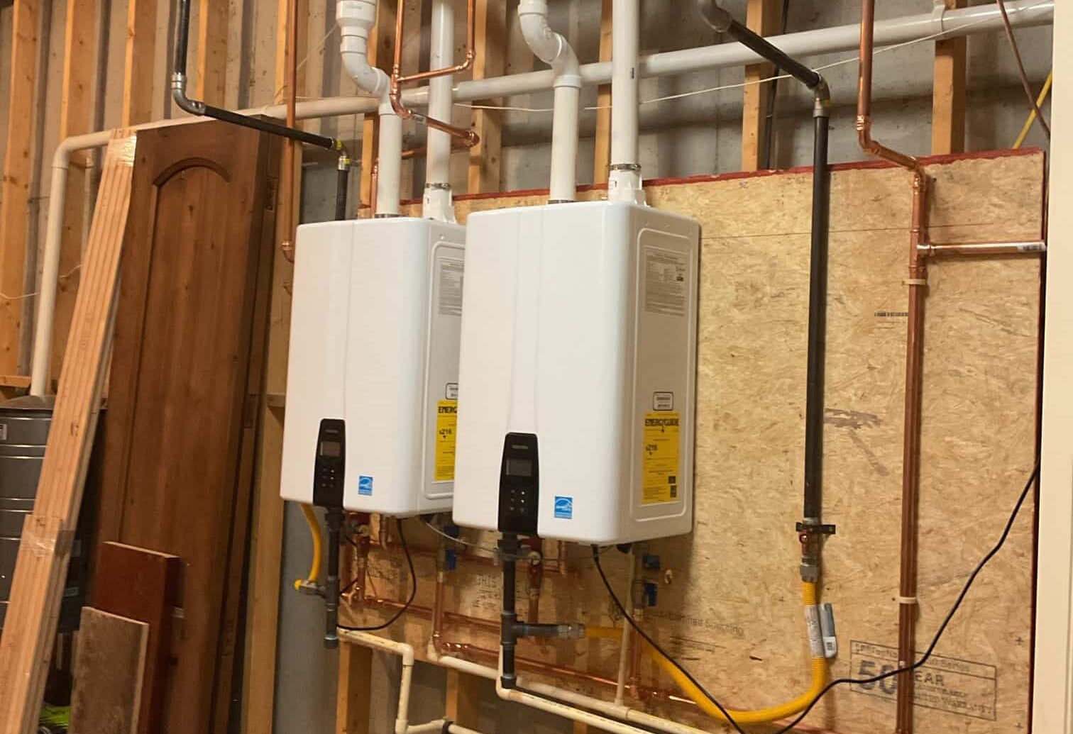tankless water heaters installed by a certified water heater plumber