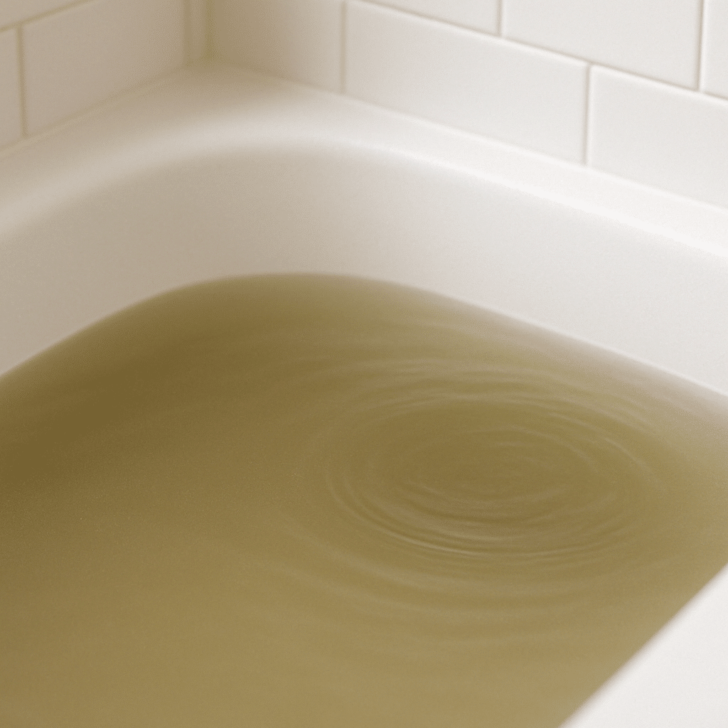a clogged bathtub drain requires drain cleaning service from a drain cleaning company near me