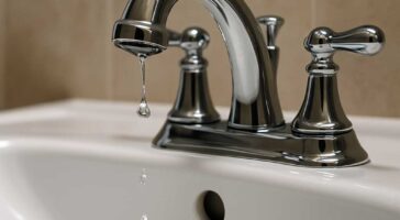 bathroom sink repair - leaking bathroom sink faucet