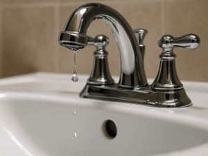 bathroom sink repair - leaking bathroom sink faucet