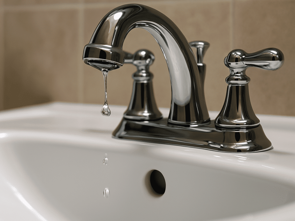 bathroom sink repair - leaking bathroom sink faucet