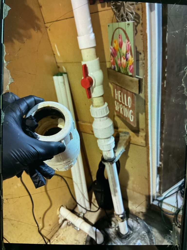 check vale for sewage ejector pump system