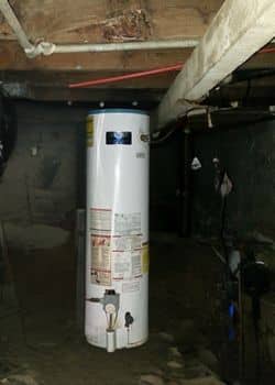 gas water heater installation with no venting