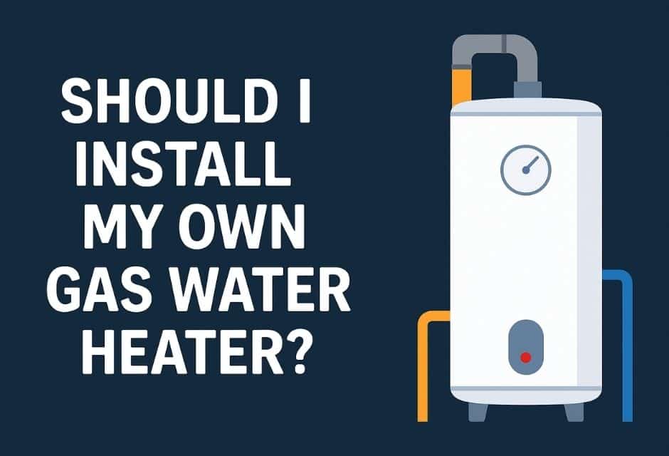 gas water heater installation - should you diy