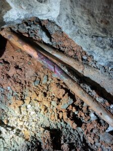 burst pipe insurance claim tips can help when you have a broken water line like this corroded broken pipe
