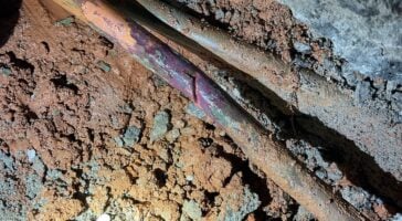 burst pipe insurance claim tips can help when you have a broken water line like this corroded broken pipe