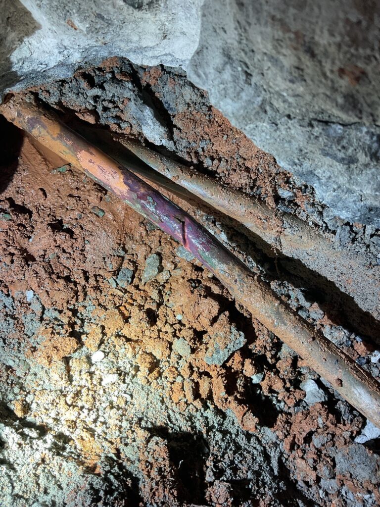 burst pipe insurance claim tips can help when you have a broken water line like this corroded broken pipe