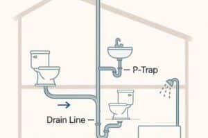 a plumbing vent diagram showing how venting works in a plumbing system