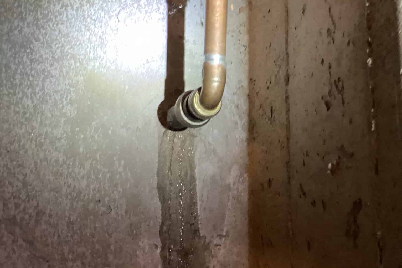 a broken water line outside can leak into the home requiring a water line repair Roswell GA