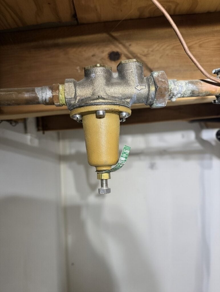 A PRV valve installed in an Atlanta home