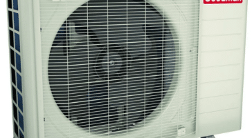 A Goodman side discharge air conditioner