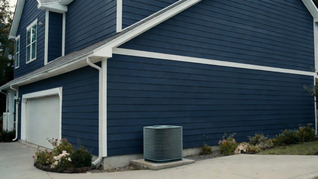a 3 ton ac unit outside a home in North Atlanta