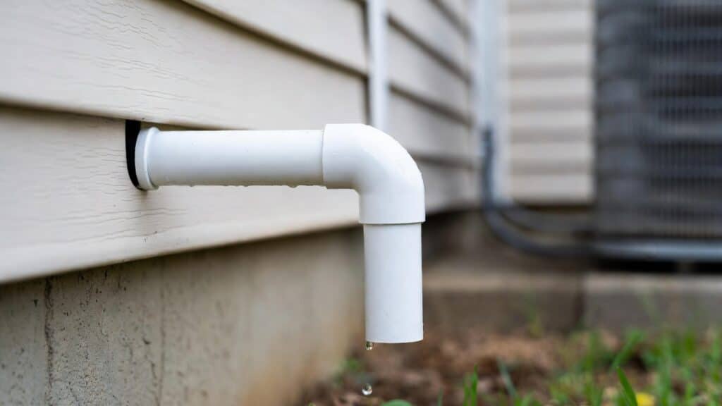 water coming from condensate drain for how to clean a condensate drain line