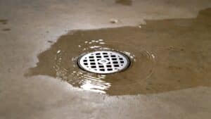 a basement drain backup