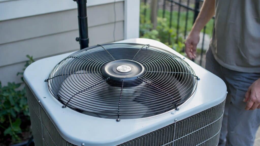 an AC unit fan not spinning