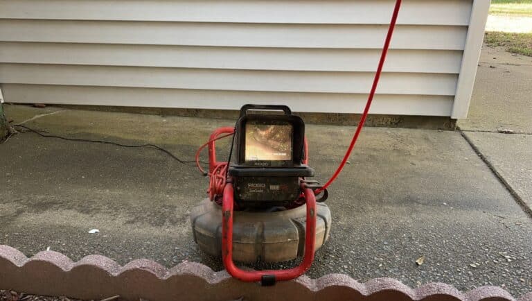 sewer camera diagnosing drain issue in Lawrenceville