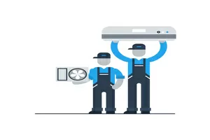 HVAC technician graphic