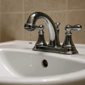 bathroom sink repair - leaking bathroom sink faucet