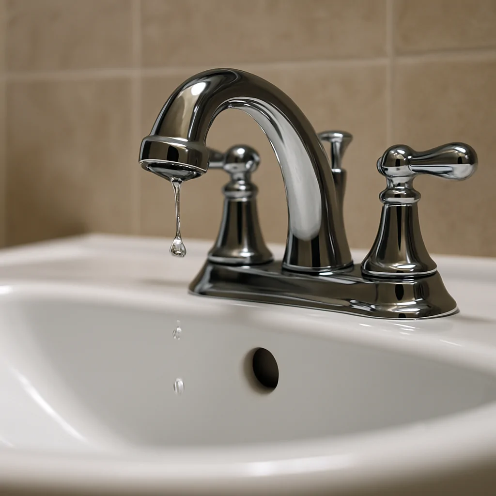 bathroom sink repair - leaking bathroom sink faucet